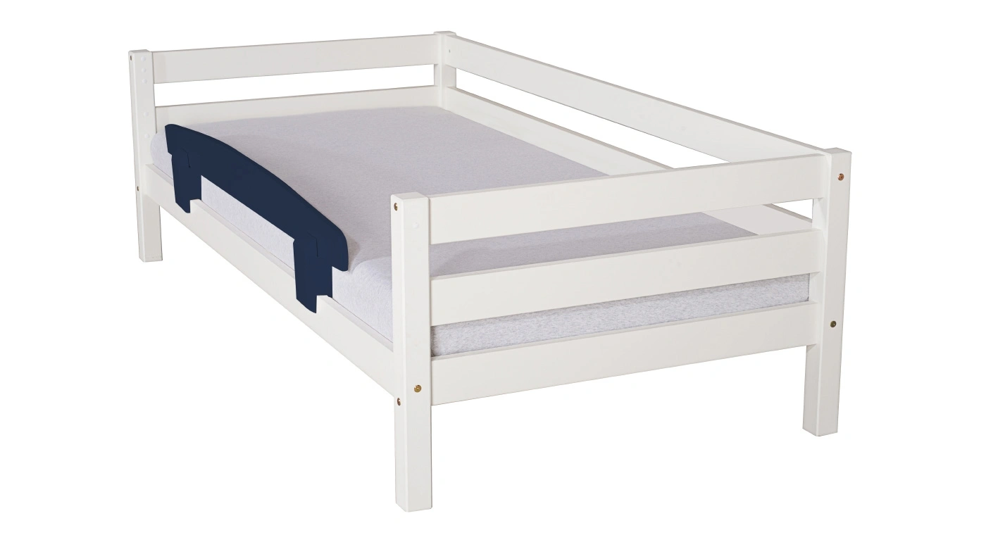 מיטת ילדים מיקה רוחב 90 ס"מ | עם מעקה אחורי